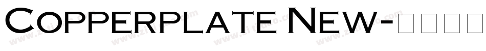 Copperplate New字体转换